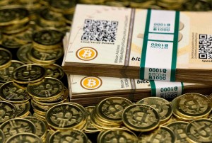 Bitcoins em dinheiro