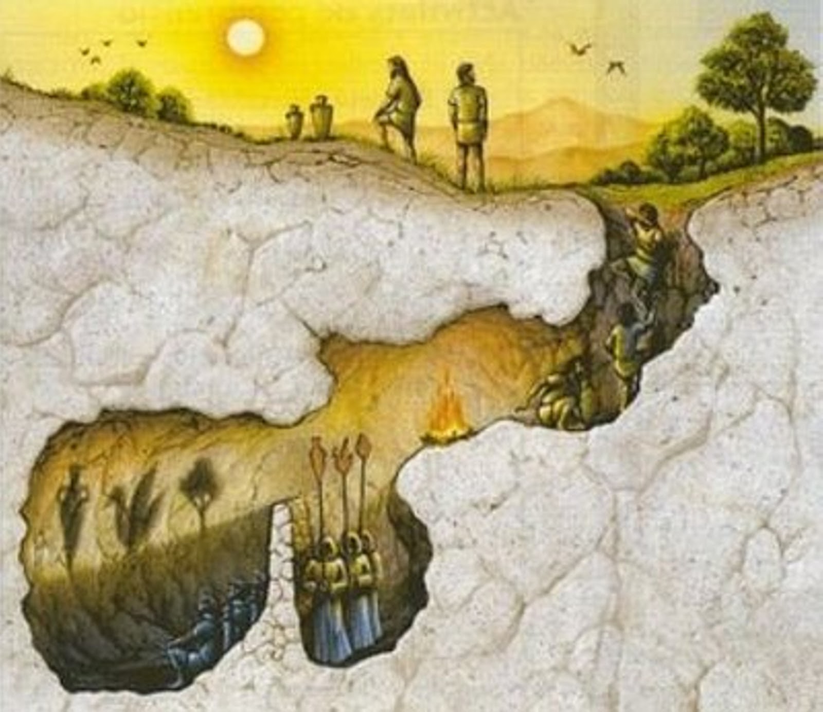 O Mito Da Caverna De Platão Texto