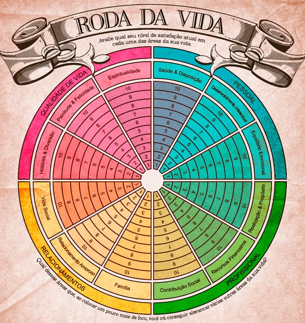 Como ter uma vida equilibrada técnica da Roda da Vida Você MAIS Rico